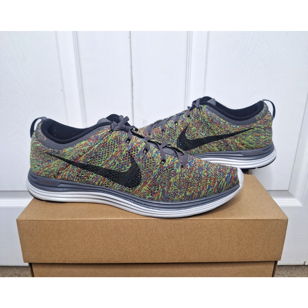 Nike Flyknit Lunar 1+ Multi-color 554887 004 size 11.5